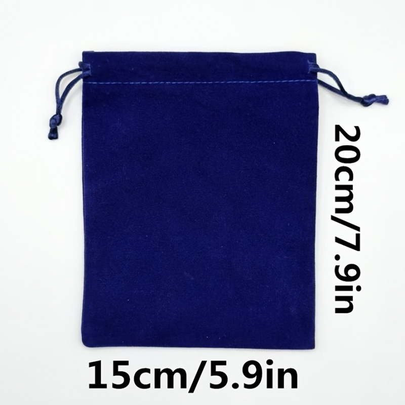 50pcs Personalized Custom Drawstring Plush Gift Bags for Jewelry